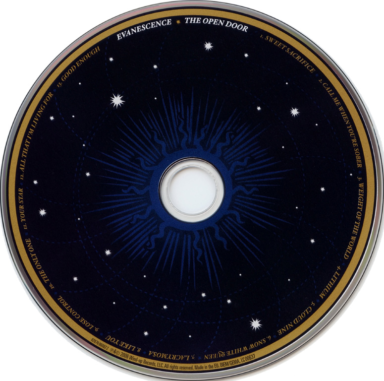 Evanescence  The open door  cd